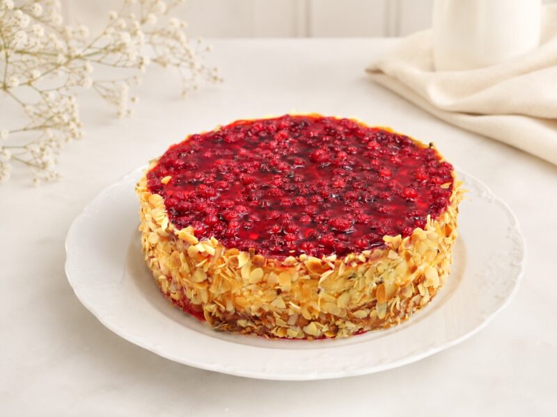 Cukormentes Ribizlis túrótorta - Torta házhozszállítás - Rendelj Sütit