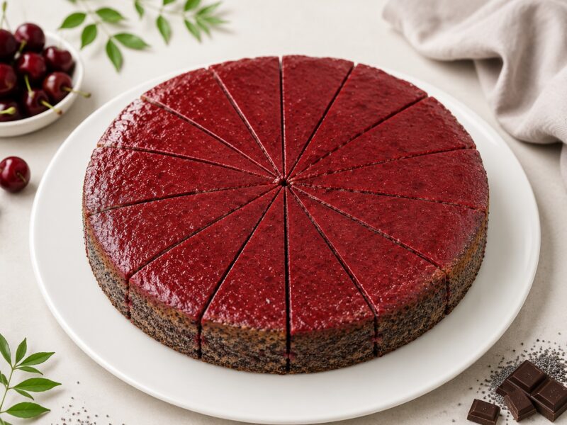 paleo meggyes csokis maktorta