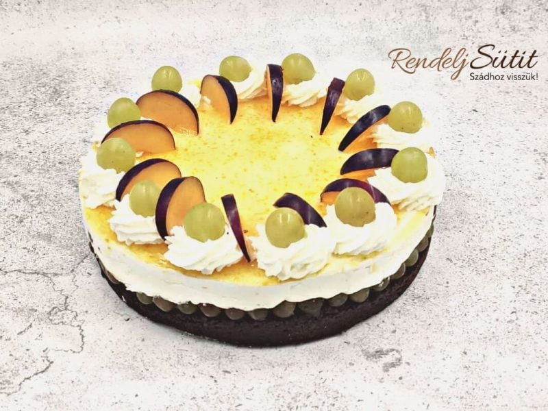 Szüreti szőlős túró torta