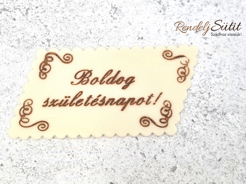 Boldog születésnapot szögletes tábla